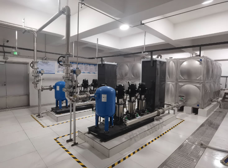 全自动恒压成套供水设备提升供水稳定性和水压质量推动加压泵站建设